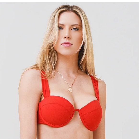 Arabella London Modern Bustier Swim Top Sz XXS (32B / 34A / 30C) - Picture 1 of 8